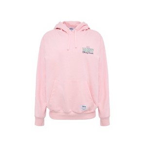 Women Daisy Duck Run Club Hooded Sweatshirt - Light Pink - 1 of 2