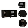 VYNXARIA Rectangle Wall Cabinet with Four Swing Doors in Black Wenge Finish ¨C Perfect for Kitchen Storage - 2 of 4