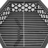 Barton 24" Outdoor Hex Shaped Patio Fire Pit Home Firepit Bowl Fireplace w/ BBQ Grill - 4 of 4