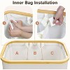 Laundry Basket with Lid, 145L Extra Large Laundry Hamper 3 Section Dirty Clothes Hampers for Laundry with Removable Laundry Bags - 2 of 4
