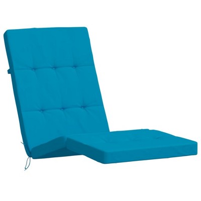 vidaXL Comfortable 2pcs Light Blue Deck Chair Cushions, Oxford Fabric Outdoor & Indoor Use, Non-Slip Design, Easy Installation