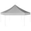 vidaXL Hexagonal Pop-Up Foldable Marquee Gray 11.8'x10.2' - 2 of 4