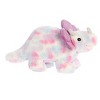 Aurora Medium Watercolor Dinos Triceratops Tyrian Dinos & Dragons Ferocious Stuffed Animal Purple 12" - 3 of 4