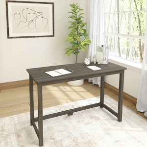 Plank+Beam Solid Wood Writing Desk, Simple Desk for Bedroom, Home Office Study Desk, 47.25" - 1 of 4