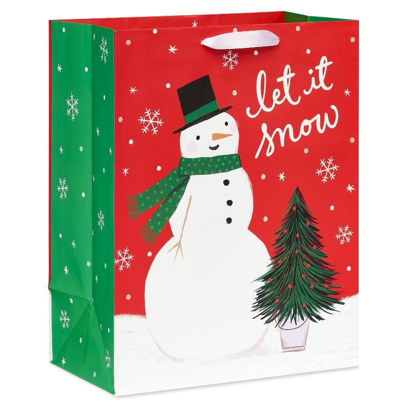 Large 13&#34; Let It Snow Christmas Gift Bag, 1 of 6