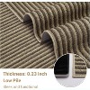 Area Rug, Boho Striped Print Washable Rug for Bedroom, Modern Non-Slip Large Area Rugs for Dining Room Living Room - 4 of 4