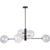 Artcraft Lighting Aurelia 6 - Light Chandelier in  Matte Black/Brass - 4 of 4