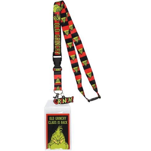 Dr. Seuss The Grinch Old Grinchy Claus Is Back Breakaway Lanyard Id ...