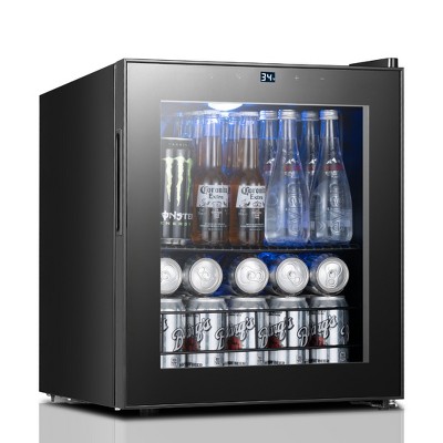 Yeego Beverage Refrigerator, Mini Beverage Fridge with Glass Door for Soda Beer or Drinks,62-65 Cans