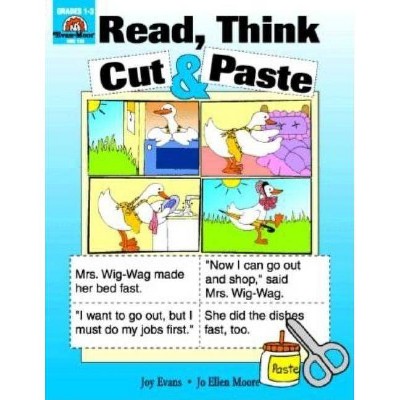 Read Think Cut & Paste - by  Evan-Moor Educational Publishers (Paperback)