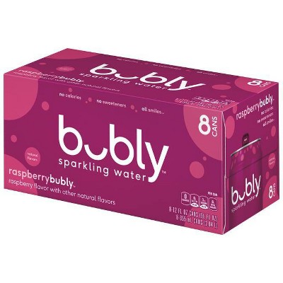 bubly Raspberry Sparkling Water - 8pk/12 fl oz Cans
