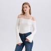 Women's Bell Long Sleeve Rib-Knit Cold Shoulder Top - Wild Fable™ - 3 of 3