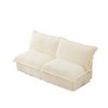 NicBex Couches for Living Room Single Deep Seat Sofa Couch Corduroy Slip-covered Armchair with 1 Big Back Cushion and 2 Big Toss Pillows - 2 of 4