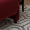 Linon Landon Accent Chair Berry Velvet - 4 of 4