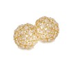 HomeRoots 3" Gold Faux Crystal and Gold Decorative Orb Tabletop Sculpture - 4 of 4