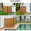 VINGLI Outdoor Privacy Screen, No Dig Wood Garden Fence, Weather-Proof  Panel for Patio, Backyard - 4 of 4