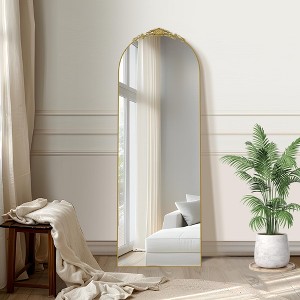 Dovelina Vintage Arched Full Length Standing Mirror Vanity Floor Mirror - 1 of 4
