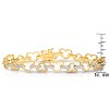 Guili 14k Gold Plated Cubic Zirconia Heart Bracelet, Featuring Romantic Sparkling Stones for an Effortlessly Chic and Stylish Statement - 3 of 3