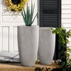 Rosemead Home & Garden 2pc Concrete Outdoor Planter Pots Cement Gray - 4 of 4