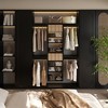 APRILSOUL Short Tower Unit Wall Mount 3-Shelf Wood Closet System - 3 of 4