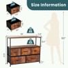 DOMETOUR 5 Drawer Dresser for Bedroom Fabric Storage Tower, Storage Cabinet Tall Chest Organizer Unit Bins Living Room Entryway Closet-Black - 4 of 4