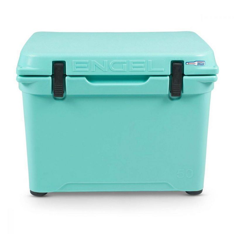 ENGEL 48 Quart 60 Can High Performance Durable Seamless Rotationally Molded Plastic Ice Cooler with Compression Latches, Sea Foam, 2 of 7