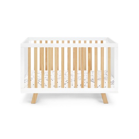 Natural and white store cot