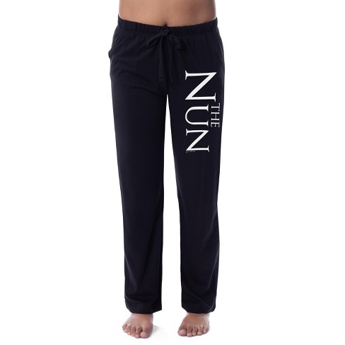 The Nun Movie Women's The Conjuring Film Title Logo Sleep Pajama Pants  (3xl) Black : Target