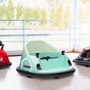 Qaba 12V Electric Ride on Bumper Car for Kids 1.5-5 Years Old, Baby Bumper Car with Remote Control, Green - 2 of 4