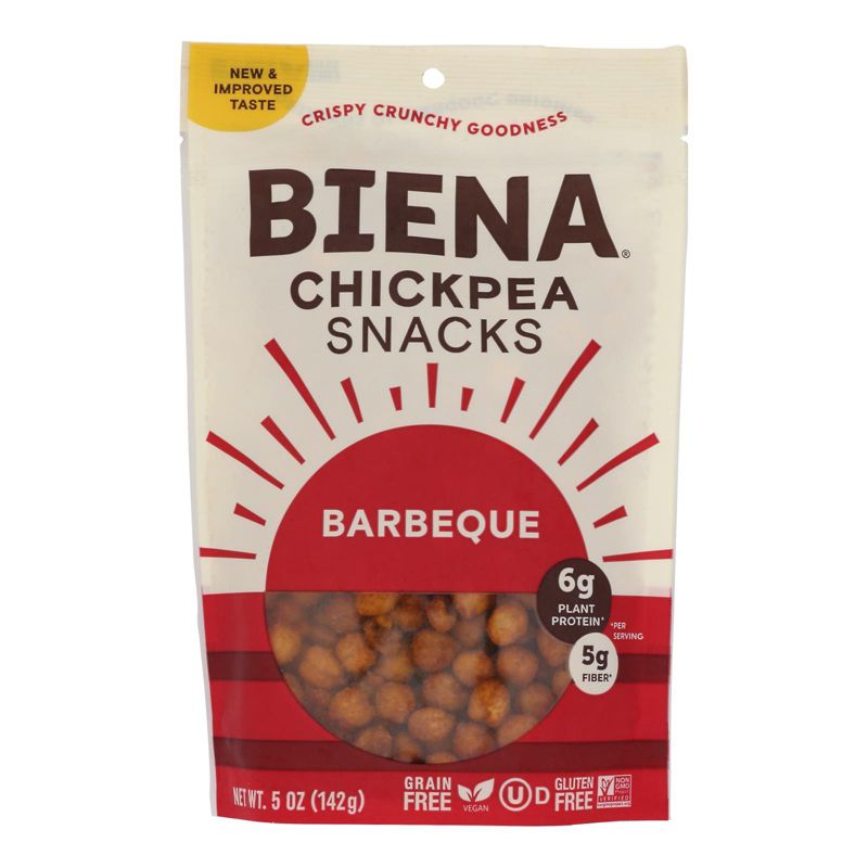 Biena Barbeque Chickpea Snacks - Case of 8/5 oz, 2 of 7
