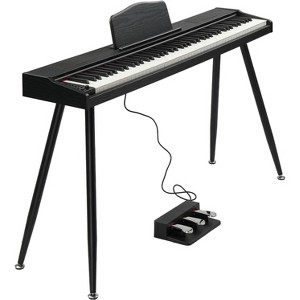 GLARRY Digital Piano Keyboard with Stand, Portable 88 keys Semi-Weighted Electric Piano with Pedal for Beginner,Bluetooth - 1 of 4