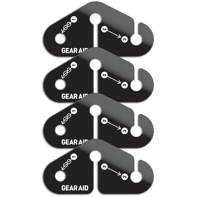 Gear Aid Outdoor Camping Line Tensioner 4-Pack - Black, 1 of 3