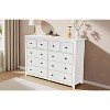 ORRD Modern White 10-Drawer Dresser, Wide Chest of Drawers for Bedroom, Ample Storage, Sturdy and Safe Design - 2 of 4