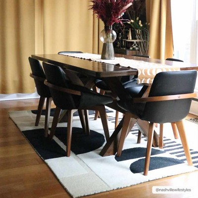 Hauteloom Brooklyn Black&White Modern Wool Rug