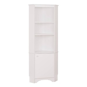 Elite Tall 1 - Door Corner Storage Cabinet - White - Prepac - 1 of 4