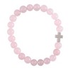 Dicksons Woman Of God Cross Pink One Size Red Quartz Stone Bracelet On Presentation Card - 2 of 4