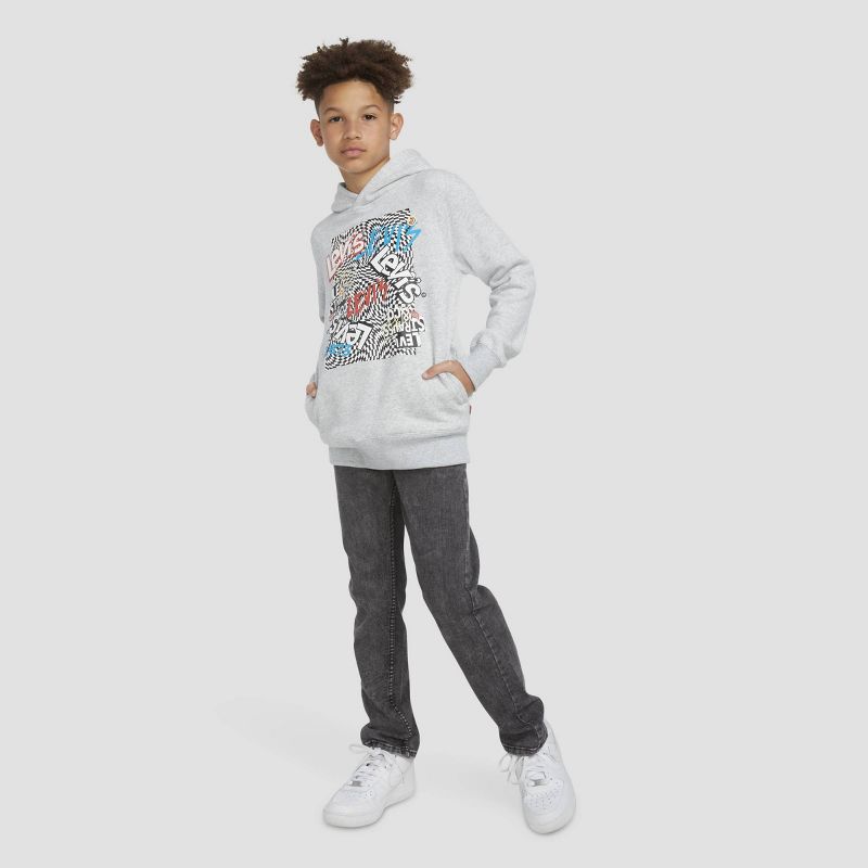 Levi's® Boys' Graphic Logo Pullover Sweatshirt - Gray, 3 of 9