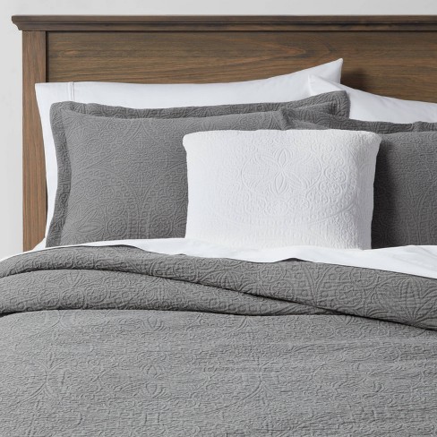 Target grey hot sale comforter