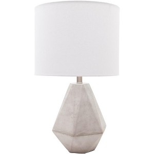 Mark & Day Rrogozhine 24.25"H x 14"W x 14"D Modern Light Gray Table Lamps - 1 of 4