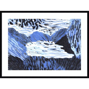 41" x 31" Misty Landscape by Charlotte Orr Wood Framed Wall Art Print - Amanti Art: Giclee, Madison WI, Acrylic - 1 of 4