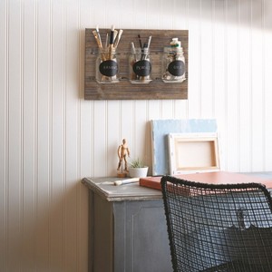 Wooden Plaque with Mason Jars - Threshold
