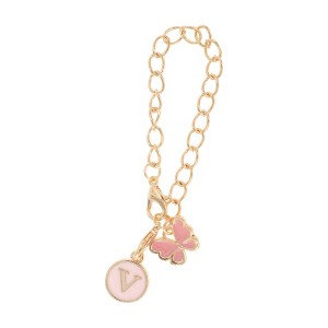 Unique Bargains Butterfly Heart Cup Chain Charm Water Cup Pendant 1 Pc - 1 of 4