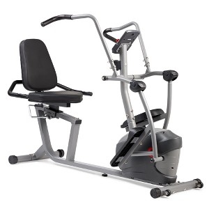 Sunny Health & Fitness Performance Interactive Series Recumbent Elliptical Exercise Bike - 1 of 4