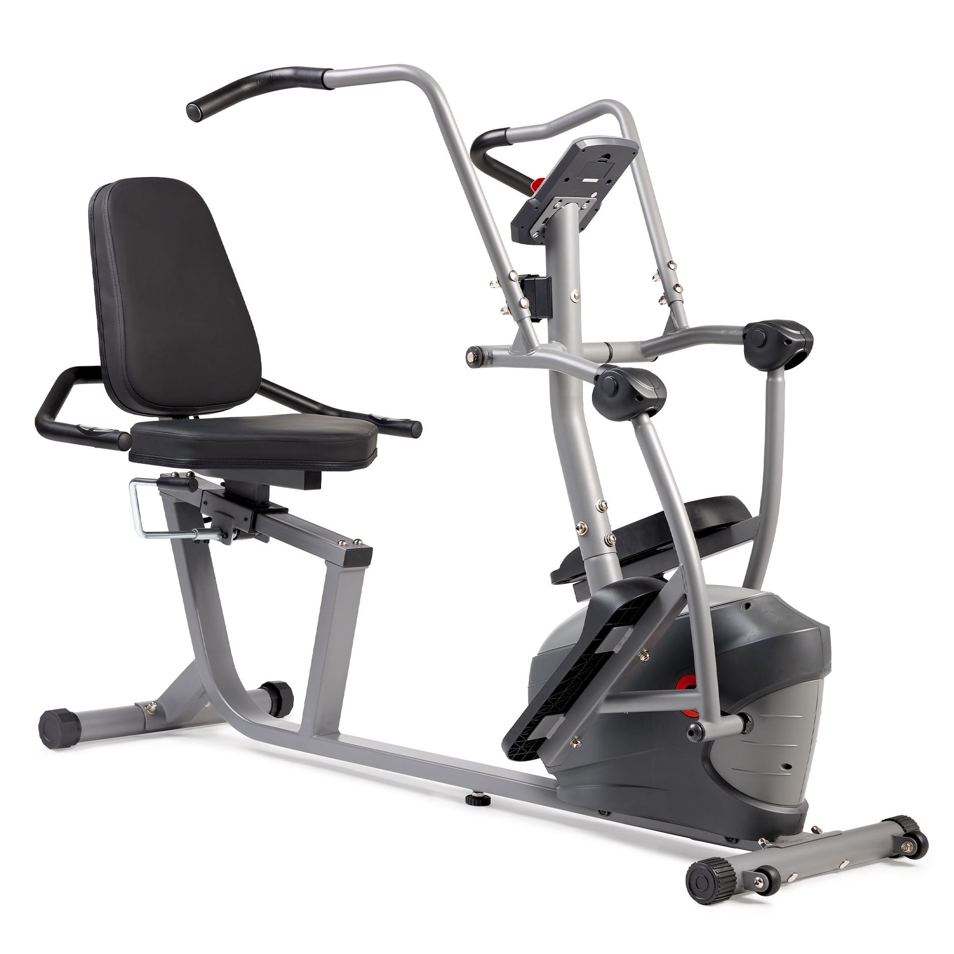 Sunny Health & Fitness Performance Interactive Series Recumbent Elliptical Exercise Bike