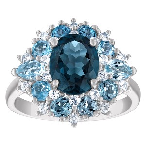 Designs By Gioelli Sterling Silver London And Swiss Blue Topaz Ring - 1 of 3