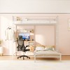 Okak Twin Size Metal L-Shaped Bunk Bed with Storage & Desk Station,Contemporary Bed Frame for Bedroom,Apartments - 3 of 4
