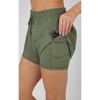 90 Degree By Reflex Womens Lux 2-in-1 Running Shorts with Drawstring - image 3 of 4