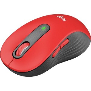 Logitech Signature M650 L (Red) - Optical - Wireless - Bluetooth/Radio Frequency - Red - USB - 2000 dpi - Scroll Wheel - 5 Button(s) - 1 of 4