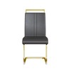 CAVINAS Modern Dining Chairs, Faux Leather High Back Upholstered Side Chair with C-shaped Tube Metal Legs, Guest Office Chair - 2 of 4