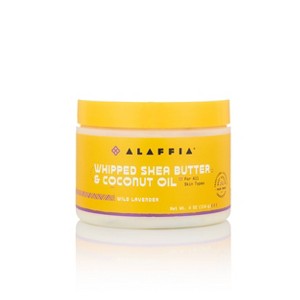 Alaffia Whipped Shea Butter & Coconut Oil Body Lotion - Lavender - 4 fl oz - 1 of 3
